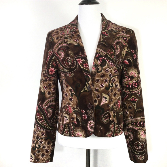 Larry Levine Jackets & Blazers - Larry Levine Stretch Rhinestone Blingy Blazer 8